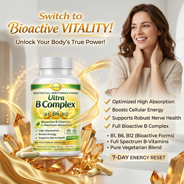 OEM Vegan Formula Vitamin B Complex Capsules for Daily Energy Production and Complete Wellness Support Vitamin B Complex Capsule