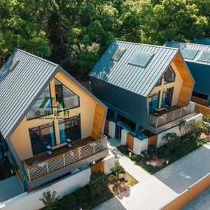 Maison préfabriquée moderne de luxe en acier pour hôtel, résidence, camping, séjour chez l'habitant, villa ou appartement, maison triangulaire - Product Image 6