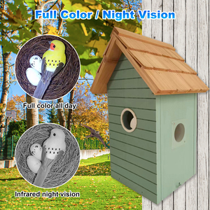 Nhà chim thông minh có Camera toàn cảnh 360 độ màn hình chim Hỗ trợ xem di động máy ảnh trung chuyển chim - Product Image 4