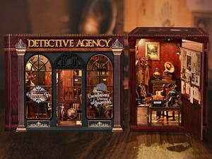 Kit de Manualidades Hamaileon Sherlock Detective Agency, Rompecabezas 3D de Madera con Temática de Misterio para Decorar/Eslabonar Estantes de Libros, Regalos Navideños - Product Image 6