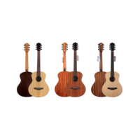Guitare acoustique et électro-acoustique WaveGarden Baby Series 34 pouces avec table massive