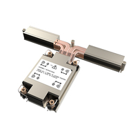 Refroidisseur de processeur de serveur 1U Slim Intel LGA 4677 4189, refroidissement passif par air, dissipateur thermique en aluminium avec 4 caloducs pour processeur TDP 350W