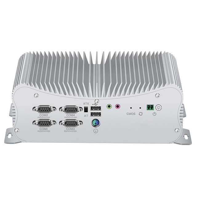 Industrial Mini Computer I7 10510U Dual LAN 6 RS232/422/485 4K GPIO PS/2 VGA HD Fanless Desktop PC