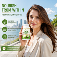 OEM ODM Vitamines capillaires complexes pour adultes en capsules Biotine Collagène Kératine Extrait de Palmier Nain Extrait de Bambou Soutien Cheveux Peau Ongles Immunité