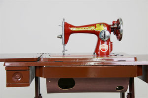 Meilleure vente Machine à coudre domestique JA2-2 avec table à 2 tiroirs Support de table à coudre domestique à pédale Sew Tech JUKKY Métal Mesin Jahit - Product Image 6