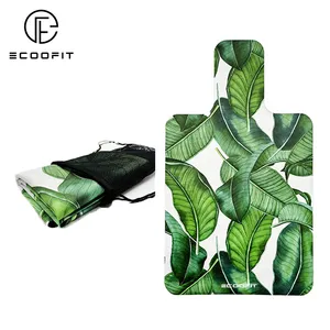 Ecoofit alta calidad sudor absorbente Stay Ground Pilates Reformer plataforma cama cubierta higiene Pilates Reformer Mat