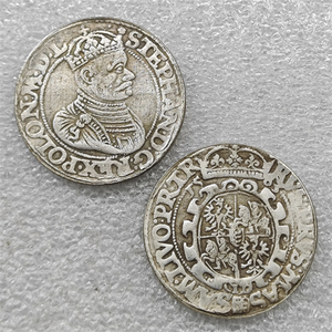 Moneta commemorativa in stile antico del Comunione Polacco-Lituana del 1583 - <span class=keywords><strong>Stefan</strong></span> Batory, Regali, Decorazione per la casa - Product Image 1