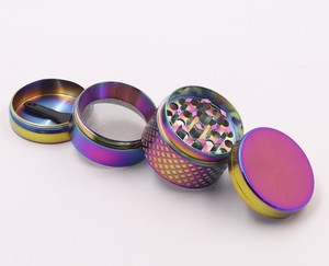 Herb Grinder 40mm 4 capas hierba amoladora de Zicn de aleación para CNCTeeth filtro neto seco vaporizador de hierbas - Product Image 4