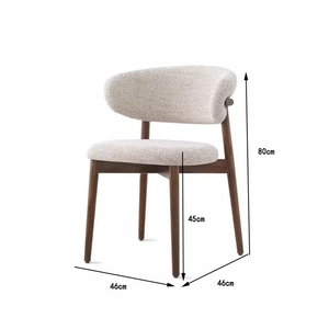 <span class=keywords><strong>Sedie</strong></span> Moderne in <span class=keywords><strong>Tessuto</strong></span> Stile Nordico, <span class=keywords><strong>Sedie</strong></span> <span class=keywords><strong>da</strong></span> <span class=keywords><strong>Pranzo</strong></span> con Schienale in Legno Massello per Soggiorno - Product Image 6
