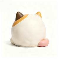 Figurine de chat ronde personnalisable en PVC, boîte mystère, ornements, état neuf, jouet tendance, personnalisation, directement de l'usine