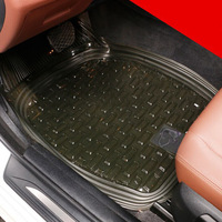 Anpassbares Logo Transparente PVC 7D Wasserdichte Rutschfeste 5MM Dicke 5-teilige Komplettausstattung Universelle Luxus Maßgefertigte Auto-Fußmatten