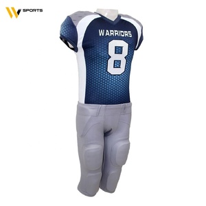 Uniformes personnalisés de football américain pour jeunes, vêtements de sport élégants de grande taille pour adultes, ensembles respirants de nouvelle conception, 2023 - Product Image 2