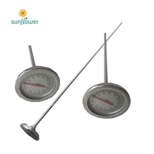 Compost Stainless Steel Big dial Thermometer temperature gauge measuring instruments