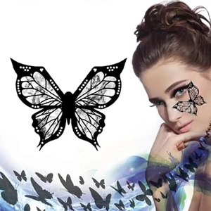 Outil de maquillage pour eyeliner papillon, kit de pochoirs pour eyeliner ailes de papillon pour femmes, tampon pour eyeliner, fard à paupières pour filles - Product Image 2