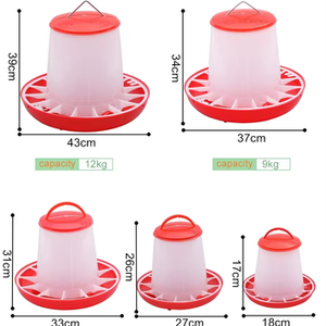Mangeoire à volaille en plastique vierge durable avec conception anti-fuite, abreuvoir en plastique pour l'alimentation et l'abreuvement des poulets de ferme - Product Image 1