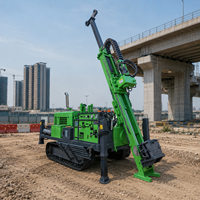 Foreuse de puits profonds de 1000 m à moteur diesel, entièrement hydraulique, pour l'exploitation minière de roches, vitesse de forage rapide, portable pour la construction