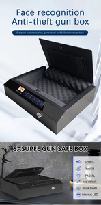 Stock disponible serrure d'empreintes digitales visage ID pistolet coffre-fort ignifuge caché armes à feu avec fonction antivol - Product Image 6