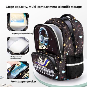 <strong>2026</strong> New Cute Cartoon Children's Polyester Backpack Large Capacity Multi-compartment Anti-fatigue Spine Protection <strong>Super</strong> - Product Image 4
