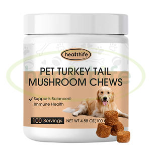 Camilan Jamur Turkey Tail untuk Anjing Peliharaan, Permen Karet Jamur, Suplemen Kesehatan Hewan Peliharaan - Product Image 5