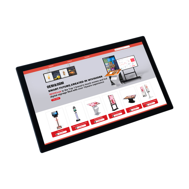 WiViTouch PCAP Capacitive Touchscreen Open Frame Monitor 10 Points Touch LCD Display 1920x1080 16:9 LED Backlight Metal Glass