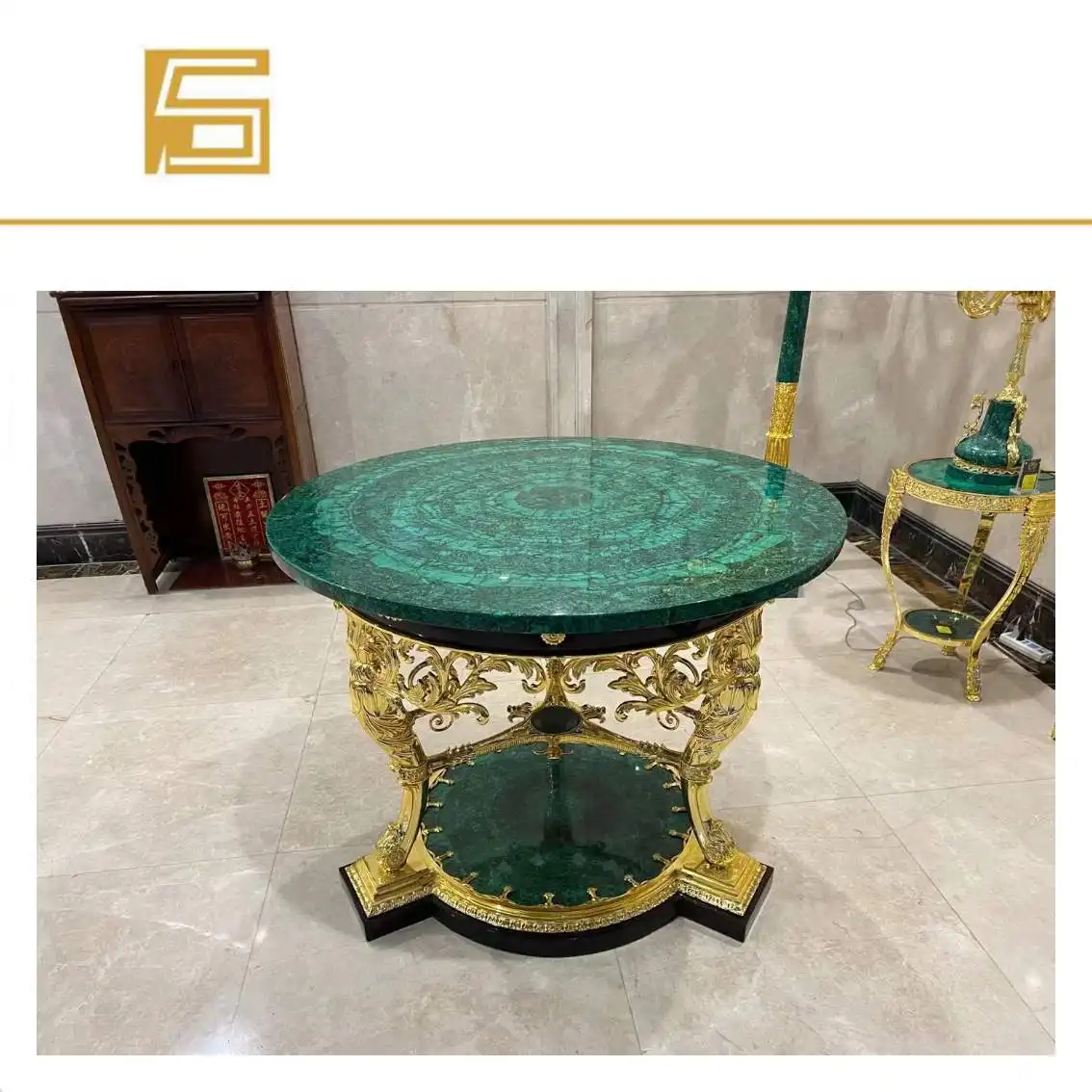 Harga batu hijau malachite lembaran malachite hijau untuk furnitur batu mulia