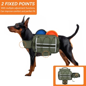 卸売OEM防水サービスドッグハーネス、ポーチ付きガーディアンケープバックパック、ナイロン製ポータブルカスタムサイズ、作業犬用 - Product Image 5