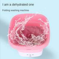 Mini-laveuse portable pliable automatique pour sous-vêtements, petite machine à laver et à sécher le linge