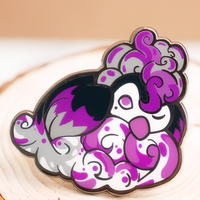 Pin Kerah Enamel Lunak Berlapis Emas Seng Desain Bunga Malaikat Anime Kustom yang Lucu dengan Kaca Patri