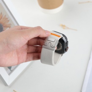 Correas de Repuesto para Reloj <span class=keywords><strong>Apple</strong></span> <span class=keywords><strong>Watch</strong></span> Series 3 4 5 6 SE <span class=keywords><strong>7</strong></span> <span class=keywords><strong>8</strong></span> 9 10 11 38mm 40mm 41mm 42mm 44mm 45mm 46mm, Correa Deportiva de Nailon - Product Image 5