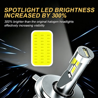 Ampoule de phare LED bicolore jaune et blanc JHS M8 Pro, faisceau haut et bas, H4 H7 9006 881 H11, phare antibrouillard pour voiture universelle