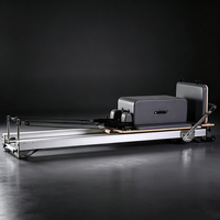Cama de Pilates SVD-R25 de Aluminio con Base Baja, con Caja y Plataforma Suave, Adecuada para Uso en Casa y Gimnasios Pequeños