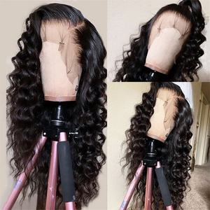 Perruque frontale en dentelle HD complète en cheveux humains vierges brésiliens, sans colle, transparente et économique pour femmes - Product Image 2