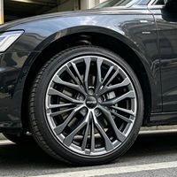 1 pièce Jante en alliage forgé 15 à 26 pouces Gris anthracite finition usinée 5 trous pour voiture Y000