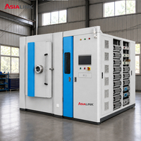Machine de revêtement PVD AsiaLink avec pompe moteur pour branches et embouts de lunettes, fonctionnement automatique, placage ionique sous vide, finition décorative