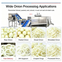 Machine à découper les petits anneaux d'oignon avec haute précision pour la production et la transformation d'aliments de type snack