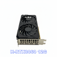 Carte graphique de jeu RTX 3060 12 Go GDDR6 à double ventilateur, prête à être expédiée directement de l'usine, pour ordinateur de bureau et station de travail