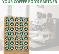 Style moderne Offre Spéciale porte-capsules Nespresso bambou cactus support pour dosettes de café boîte de rangement organisée conception OEM ODM