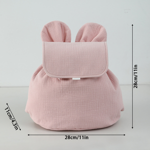 Sac à dos <span class=keywords><strong>personnalisable</strong></span> en coton pour enfants, grande capacité avec oreilles d'ours, pour tout-petits et élèves de <span class=keywords><strong>maternelle</strong></span> - Product Image 2