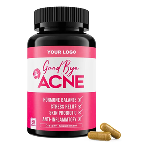 Complément Probiotique Anti-Acné OEM ODM Marque Privée avec Mélange de 9 Souches, EGCG et Guggul – Soutien Cutané et Hormonal contre l'Acné - Product Image 1