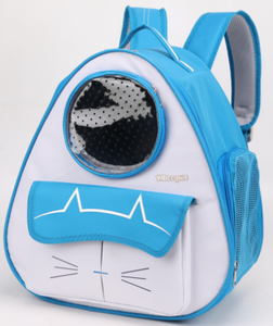 Vitacpet Cartoon Pet <b>Backpack</b> Carrier Semi-Circle Oxford Material Breathable Zipper Closure for <b>Cats</b> - Product Image 5