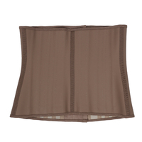 Ceinture amincissante sportive en latex marron avec 25 baleines en acier, marque privée du fabricant, pour femme, style colombien, sous la poitrine