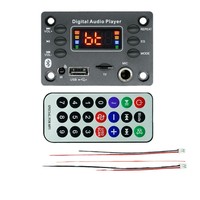Carte d'amplification haute qualité 2 x 25W avec entrée microphone pour décodage MP3, module audio pour voiture, accessoires audio