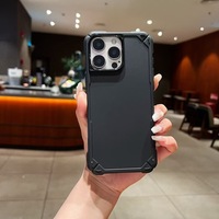 Coque de téléphone vierge en TPU pour iPhone 17 16 15 14 13 12 11 et Samsung M16 A56 A55 A50 A35 – Étui antichoc couleur unie style Mecha
