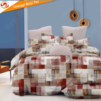 Ensemble de literie violet de style moderne Queen Size avec une variété de motifs de fleurs pour un usage domestique