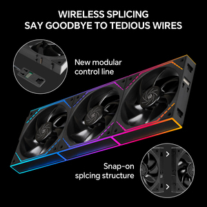 Thermalright TL-M12Q 120mm ARGB Pc <span class=keywords><strong>Fan</strong></span> Cao Cfm Splicable Pc trường hợp Quạt 120mm 3 trong 1 Quạt máy tính im lặng với gương vô t - Product Image 2