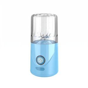 Vaso exprimidor portátil recargable tipo C de 260 ml, 6 cuchillas para triturar hielo, batidos de frutas, viajes, oficina, hogar, sin BPA - Product Image 2