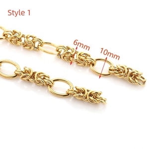 Collier Chaîne à Breloques Personnalisable en Acier Inoxydable 304 Plaqué Or Anti-Ternissure <span class=keywords><strong>Multi</strong></span>-Styles en Rouleau pour la Fabrication de Bijoux DIY - Product Image 6