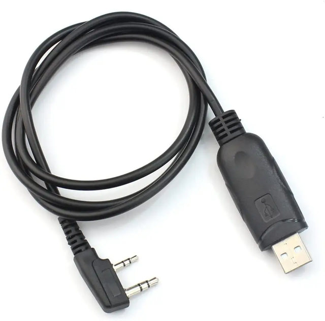 OEM K Type USB Programming Cable USB Driver Two-Way Radio Walkie Talkie PVC Jacket Braid Baofeng PC28 Model 365 Days Warranty