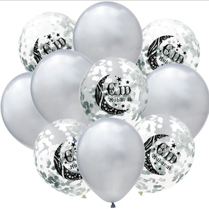 Palloncini Trasparenti con Coriandoli da 12 Pollici, Decorazioni per Eid Mubarak, Ramadan Kareen, Capodanno Musulmano, Forniture per Feste Eid e Ramadan - Product Image 5