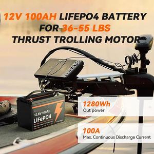 Pack de 2 batteries au lithium LiFePO4 12V 100Ah Groupe 31 avec BMS 100A intégré, protection contre les basses températures, rechargeable jusqu'à 15000 cycles, pour VR, fabriqué en Chine - Product Image 6